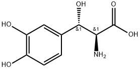 L-苏氨酸-3-（3,4-二羟基苯基）丝氨酸 结构式