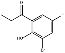 1-(3-溴-5-氟-2-羟基苯基)丙烷-1-酮 结构式