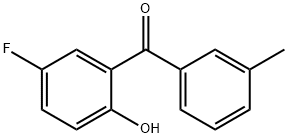 (5-Fluoro-2-hydroxyphenyl)(3-methylphenyl)methanone 结构式