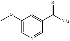 5-甲氧基吡啶-3-硫代甲酰胺 结构式