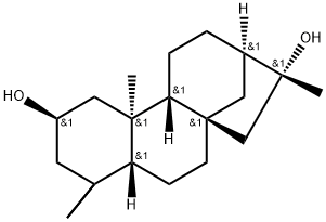 2,16-Kauranediol 化学構造式