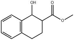 2-Naphthalenecarboxylic acid, 1,2,3,4-tetrahydro-1-hydroxy-, methyl ester Struktur