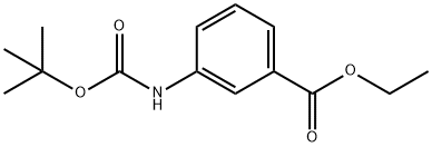 tert-butyl [3-(ethoxycarbonyl)phenyl]carbamate Structure