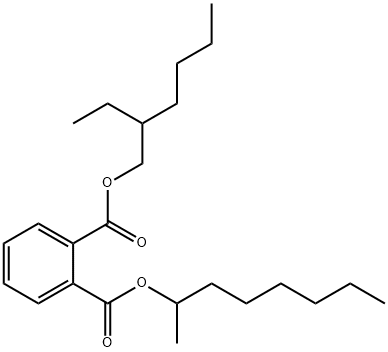 (2-ETHYL-1-HEXYL)-N-OCTYL PHTHALATE, 3461-26-5, 结构式