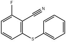 Benzonitrile, 2-fluoro-6-(phenylthio)- Struktur