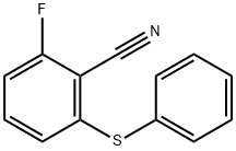 Benzonitrile, 2-fluoro-6-(phenylthio)- Structure