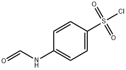 Benzenesulfonyl chloride, 4-(formylamino)- Structure