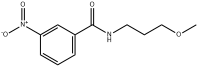 Benzamide, N-(3-methoxypropyl)-3-nitro- 结构式