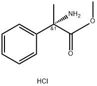 Benzeneacetic acid, α-amino-α-methyl-, methyl ester, hydrochloride (1:1), (αS)- Structure