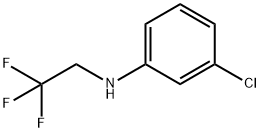 Benzenamine, 3-chloro-N-(2,2,2-trifluoroethyl)- 化学構造式