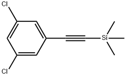 2-(3,5-二氯苯基)乙炔基]三甲基硅烷,351865-83-3,结构式