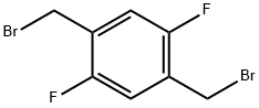 1,4-bis(bromomethyl)-2,5-difluorobenzene 结构式