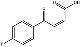 2-Butenoic acid, 4-(4-fluorophenyl)-4-oxo-, (2Z)- Struktur