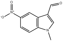 1H-Indole-3-carboxaldehyde, 1-methyl-5-nitro- 结构式