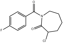 3-CHLORO-1-(4-FLUOROBENZOYL)AZEPAN-2-ONE Structure