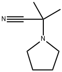 2-methyl-2-pyrrolidin-1-ylpropanenitrile Structure