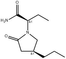 Brivaracetam (alfaR, 4S)-Isomer 化学構造式