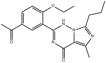 2-(5-ACETYL-2-ETHOXYPHENYL)-5-METHYL-7-PROPYL-IMIDAZO[5,1-F][1,2,4]TRIAZIN-4(1H)-ONE, 358390-43-9, 结构式