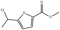 2-Furancarboxylic acid, 5-(1-chloroethyl)-, methyl ester Structure