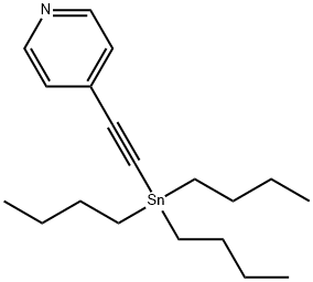 Pyridine, 4-?[2-?(tributylstannyl)?ethynyl]?- Structure