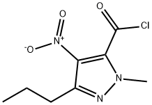 1H-Pyrazole-5-carbonyl chloride, 1-methyl-4-nitro-3-propyl- Structure