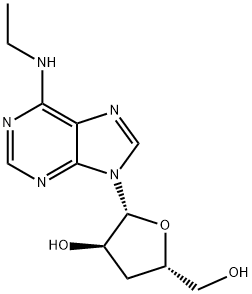 3'-Deoxy-N6-ethyladenosine Structure