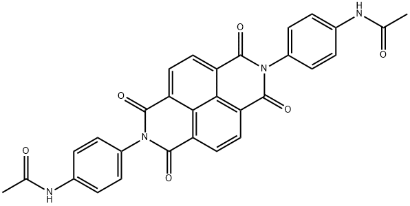 N,N'-((1,3,6,8-tetraoxobenzo[lmn][3,8]phenanthroline-2,7(1H,3H,6H,8H)-diyl)bis(4,1-phenylene))diacetamide Structure