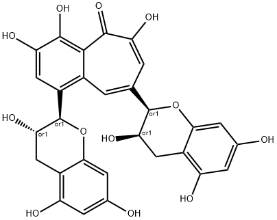 ネオテアフラビン 化学構造式