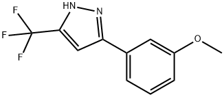 5(3)-(4-Methoxyphenyl)-3(5)-(trifluoromethyl)pyrazole Structure