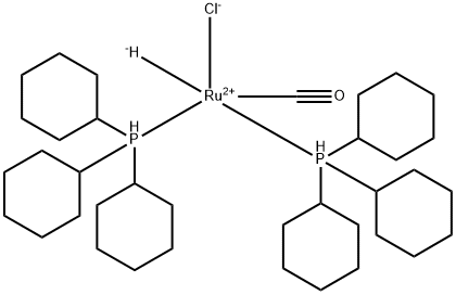 羰基氯氢二(三环己基膦)钌(II) 结构式
