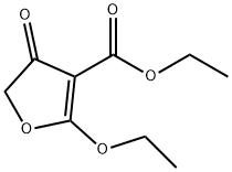 3-Furancarboxylic acid, 2-ethoxy-4,5-dihydro-4-oxo-, ethyl ester Structure
