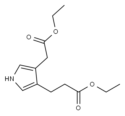 ETHYL 3-(4-(2-ETHOXY-2-OXOETHYL)-1H-PYRROL-3-YL)PROPANOATE, 367967-01-9, 结构式