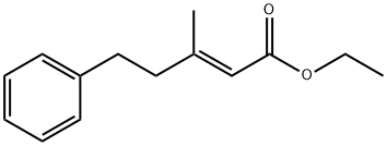 2-Pentenoic acid, 3-methyl-5-phenyl-, ethyl ester, (2E)-,36805-43-3,结构式