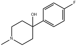4-Piperidinol, 4-(4-fluorophenyl)-1-methyl- 化学構造式