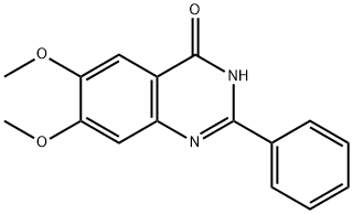 4(3H)-喹唑啉酮,6,7-二甲氧基-2-苯基, 371945-74-3, 结构式