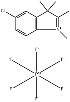 5-氯-1,2,3,3-四甲基-3H-吲哚六氟磷酸鹽,372081-67-9,结构式