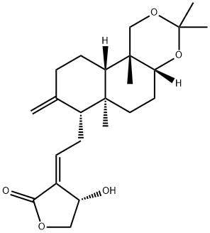 3,19-イソプロピリデンアンドログラホリド 化学構造式