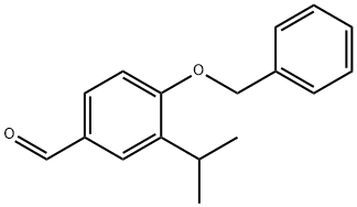 Benzaldehyde, 3-(1-methylethyl)-4-(phenylmethoxy)-,373642-03-6,结构式