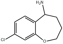 1-Benzoxepin-5-amine, 8-chloro-2,3,4,5-tetrahydro- Struktur