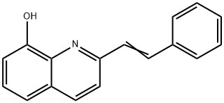 8-Quinolinol, 2-(2-phenylethenyl)- 化学構造式