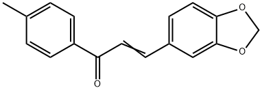 (2E)-3-(2H-1,3-Benzodioxol-5-yl)-1-(4-methylphenyl)prop-2-en-1-one Struktur