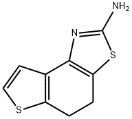 Thieno[3,2-e]benzothiazol-2-amine, 4,5-dihydro- Struktur