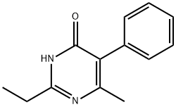 4(3H)-Pyrimidinone, 2-ethyl-6-methyl-5-phenyl-,377760-40-2,结构式