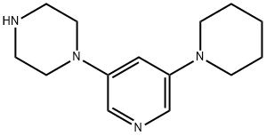1-[5-(1-Piperidinyl)-3-pyridinyl]piperazine,379266-06-5,结构式