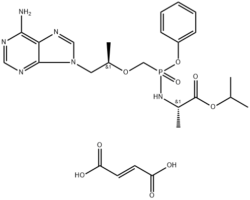 Tenofovir alafenamide fumarate Struktur