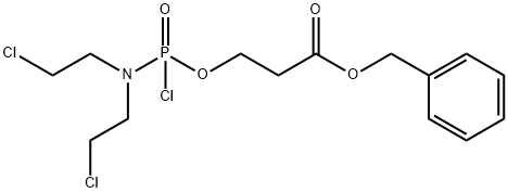 3-[[[Bis(2-chloroethyl)amino]chlorophosphinyl]oxy]-propanoic Acid Phenylmethyl Ester Structure