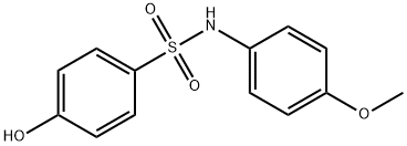4-hydroxy-N-(4-methoxyphenyl)benzene-1-sulfonamide 结构式