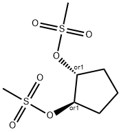 rac-trans-1,2-Dimethanesulphonyloxycyclopentane 化学構造式