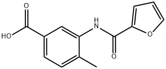 Benzoic acid, 3-[(2-furanylcarbonyl)amino]-4-methyl- Struktur