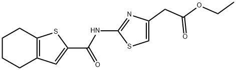 ethyl 2-(2-(4,5,6,7-tetrahydrobenzo[b]thiophene-2-carboxamido)thiazol-4-yl)acetate|
